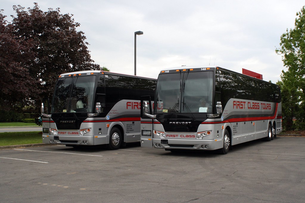 First Class Tours Houston Texas at Albany NY Taking Delivery of 3 new