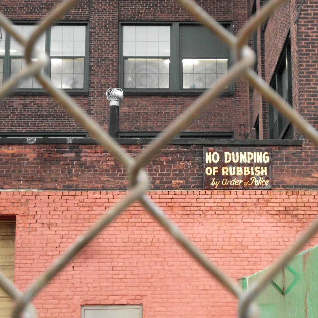 no dumping of rubbish Cleveland near West Side Market Flickr