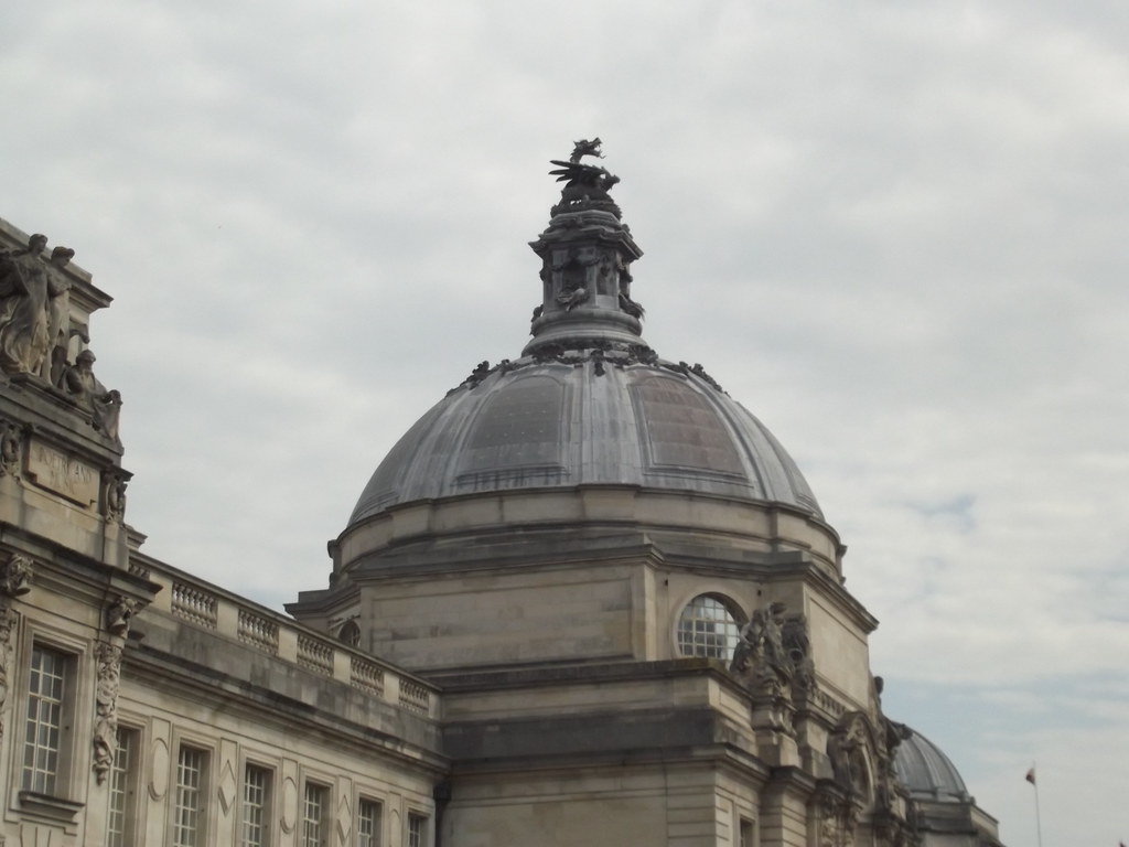 Cardiff City Hall Gorsedd Gardens Road, Cardiff dome Flickr