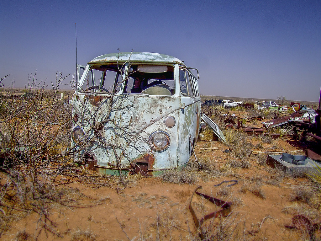 VW Bus Ft Sumner NM Used as a Storage shed Flickr