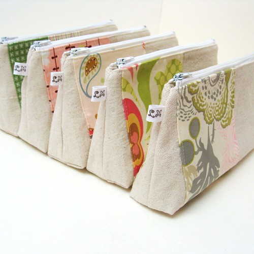 Zipper Cosmetic Makeup Bag Pouch Purse Handmade eco friend… Flickr