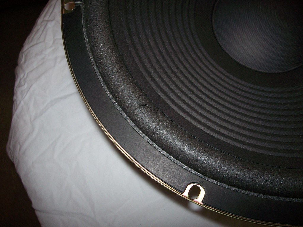 Refoaming Realistic Mach Two Woofers This is what the woof… Flickr