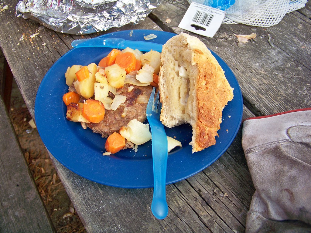 100_8715 Tinfoil dinner & dutch oven bread Potatoes, Carro… Flickr