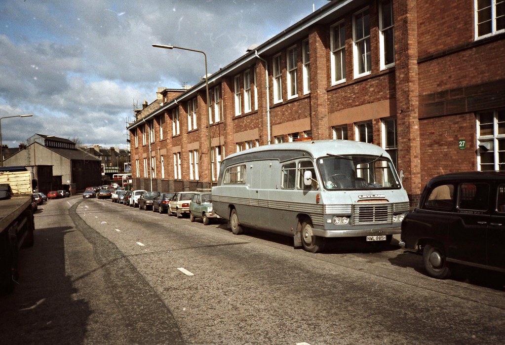 LEYLAND 1960s MOTOR HOME, ROBERTSON AVENUE EDINBURGH BMC T… Flickr