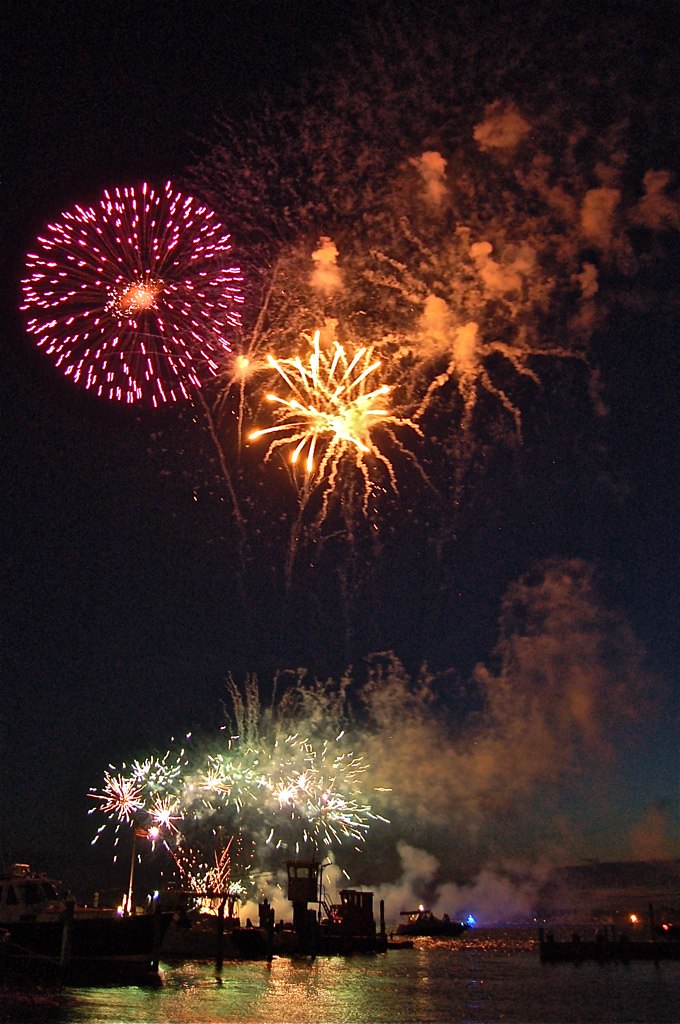 Fireworks over Barnegat Bay Anthony F Flickr