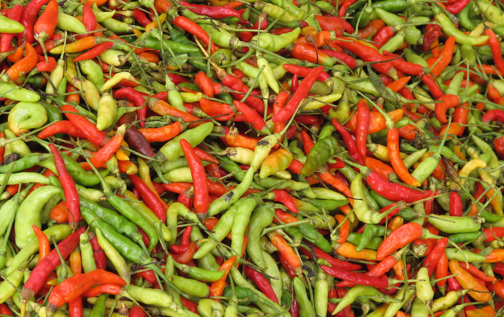 IMG_1240 Hot peppers for sale in the market. SpiritwoodPix Flickr