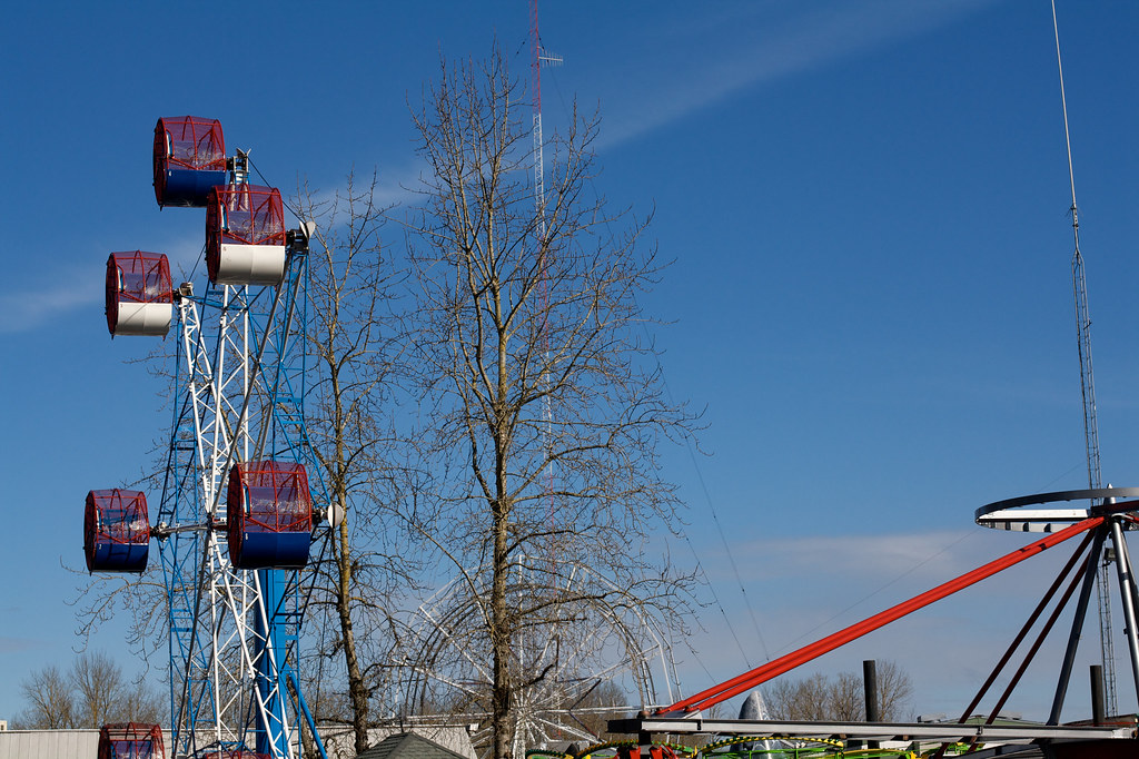 Oaks Park One of the rides at Oask Park in Portland, OR