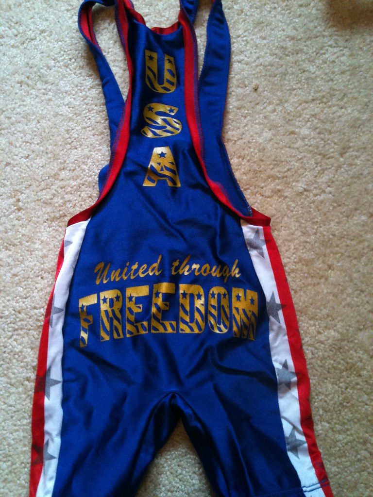 usa freedom wrestling singlet super rare only 20 ever made… Flickr