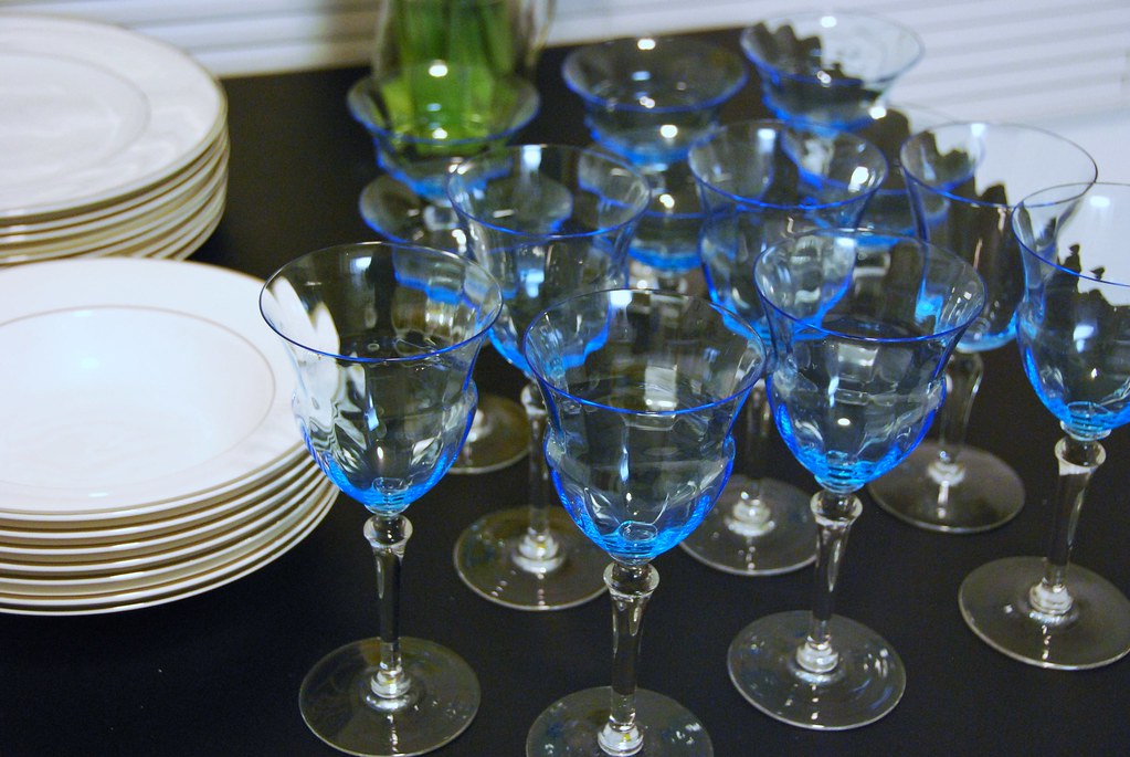 Mimi's glassware & our fine China Neil Staeck Flickr