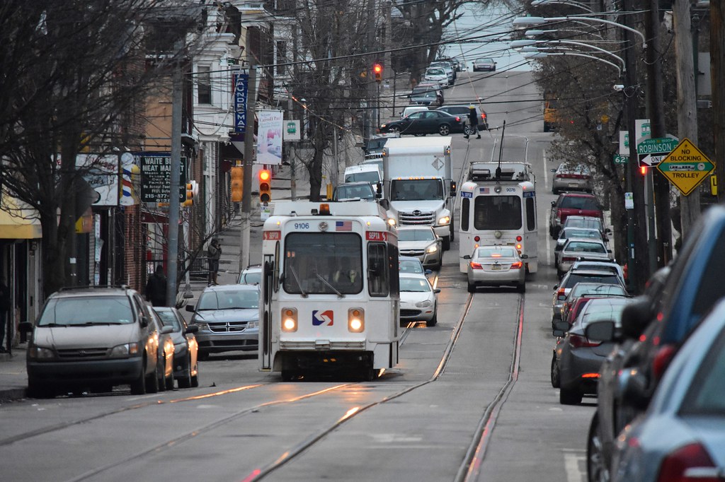 Philadelphia Lansdowne from 6100 Block SEPTA 9106 and … Flickr