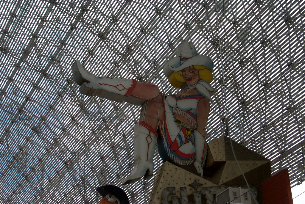 The Glitter Gulch Girl Fremont Street Peter Burka Flickr