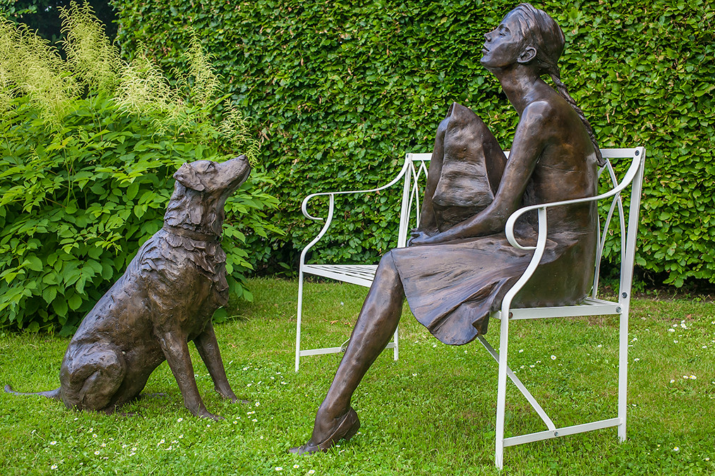 Garden Sculpture Garden sculpture seen at Lavenham Hall, o… Flickr