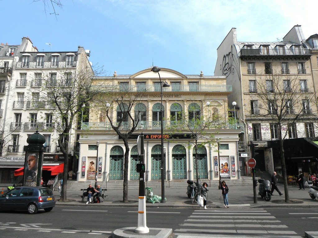 Paris Boulevard de Bonne Nouvelle "Théâtre du Gymnase" Añelo de