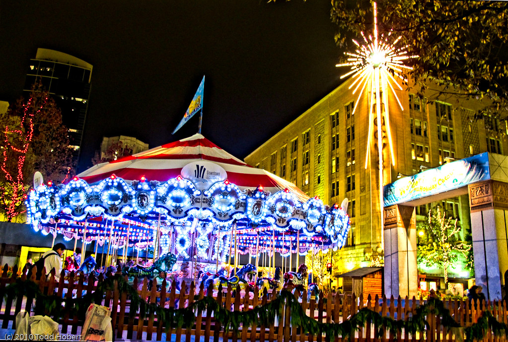 Christmas Carousel In Westlake Park Seattle Macy's is th… Flickr