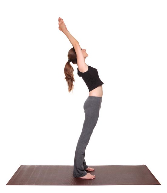 yoga poses Standing Back Bend position (anuvittasana) Flickr