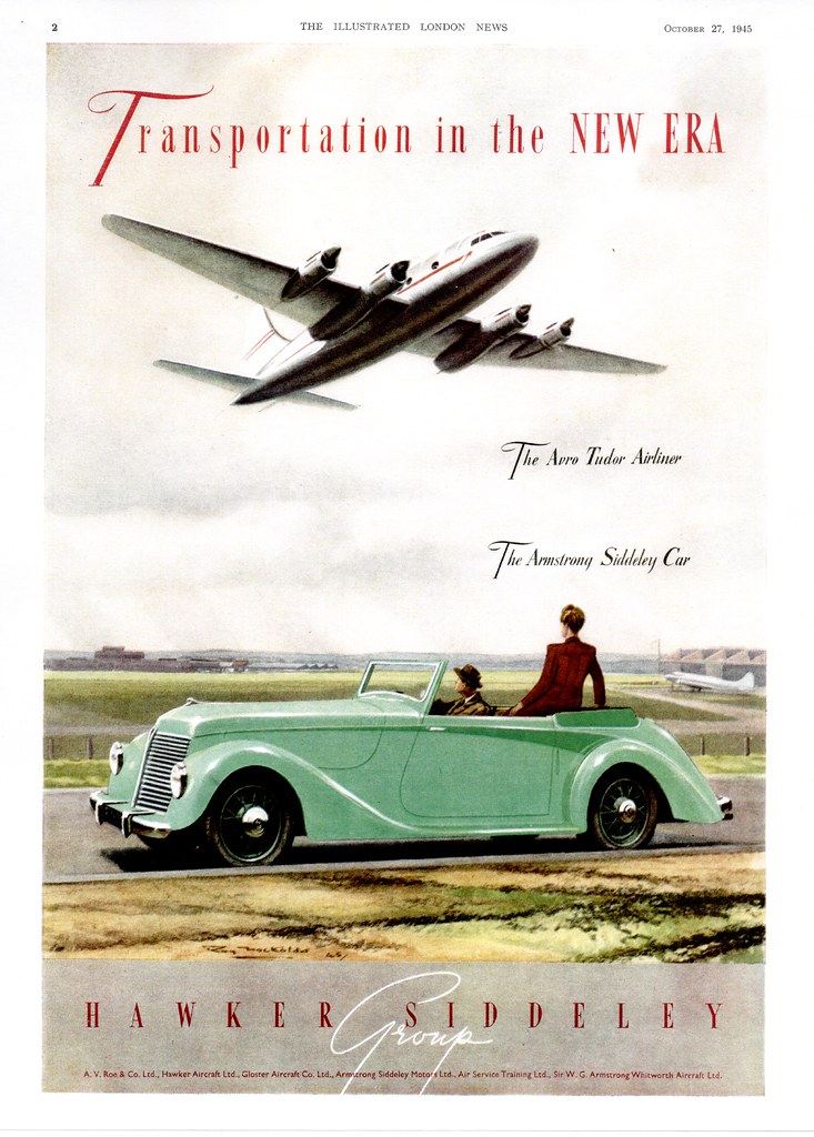 1945 Hawker Siddeley Group (UK) The car is an Amstrong Sid… Flickr