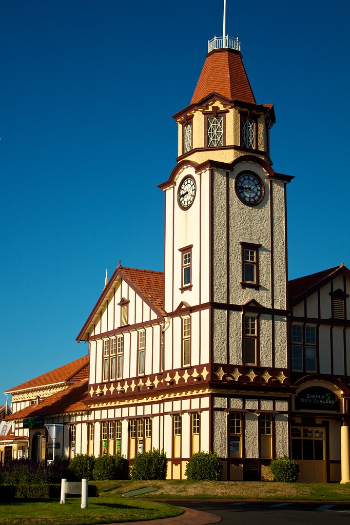 Tower Clock, Rotorua, New Zealand David Walker Flickr