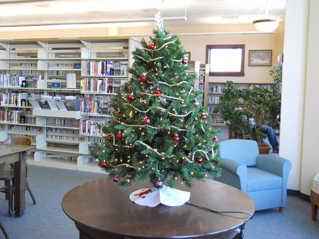 Christmas tree Spies Public Library, Menominee, Mi Flickr