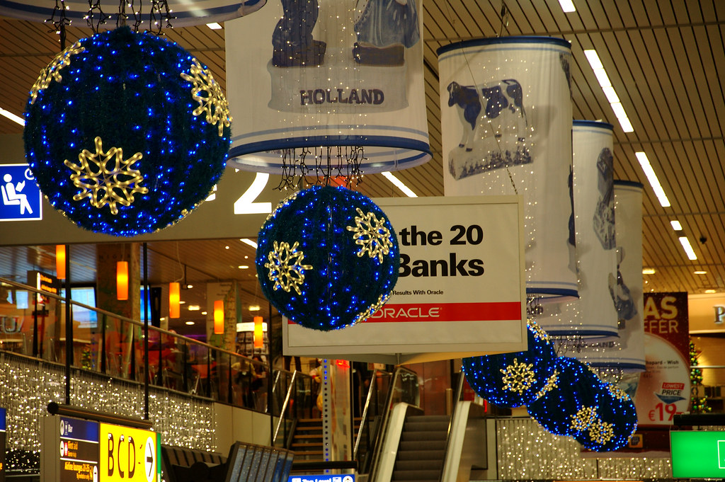 Christmas at Schiphol Airport Dave Flickr