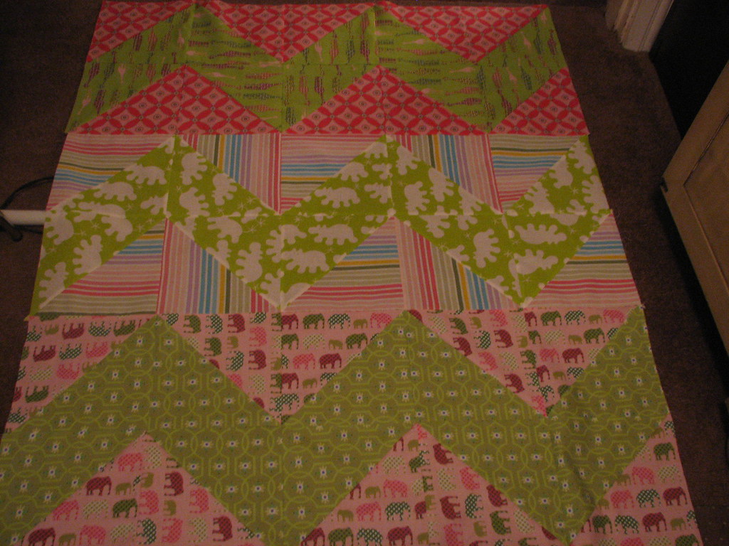 Zoo Zig Zag Baby quilt Fabric 1)Urban Circus Spring Gira… Flickr