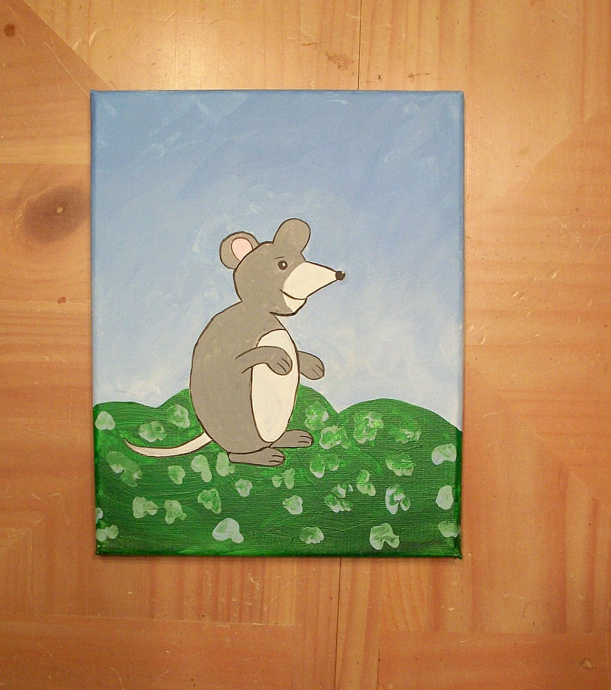 Mouse Acrylic painting 10X8 on canvas completed in 2010. T… Flickr