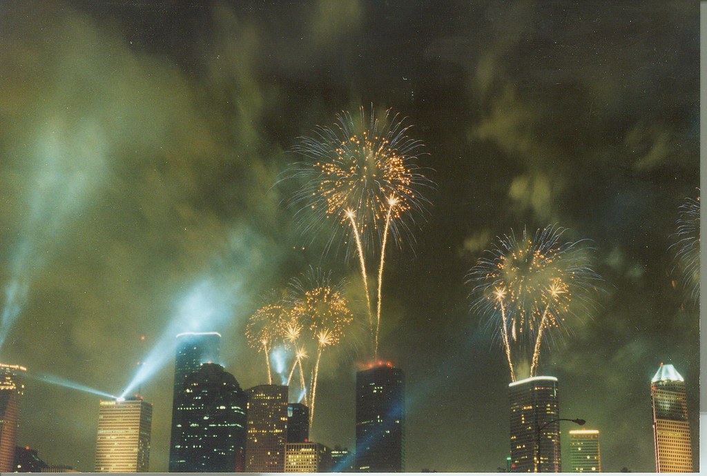 Fireworks Over Houston Sept. 1997, fireworks over Houston … Flickr