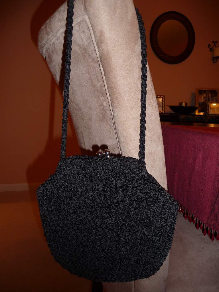 Dressy Black Purse 5 Basic formal purse, sort of a knit w… Flickr