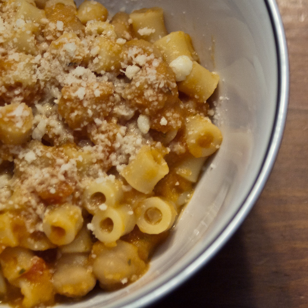 Pasta e ceci Lunch, pulled together out of pantry staples … Flickr