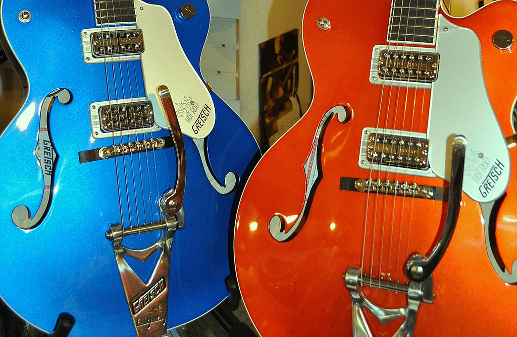 Gretsch Guitars Some Gretsch Guitars on display at Guitar … Flickr
