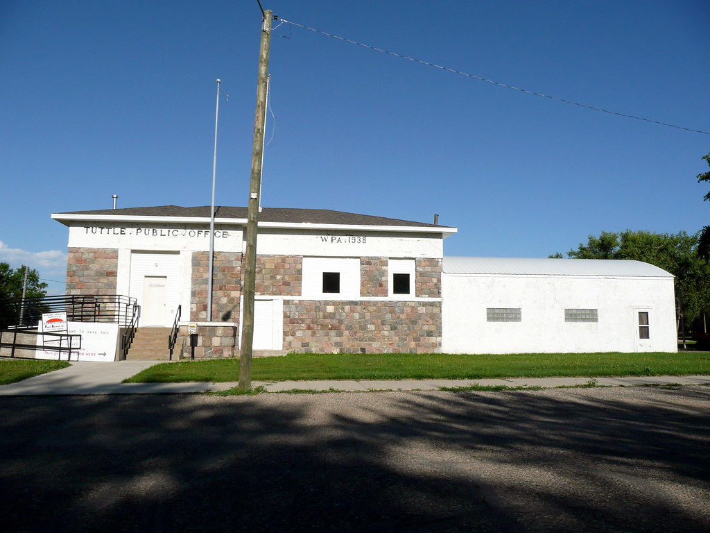 Tuttle Public Office Though home to 321 people in 1920, on… Flickr