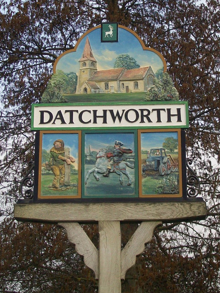 Datchworth Datchworth village sign, Datchworth, Hertfordsh… Flickr