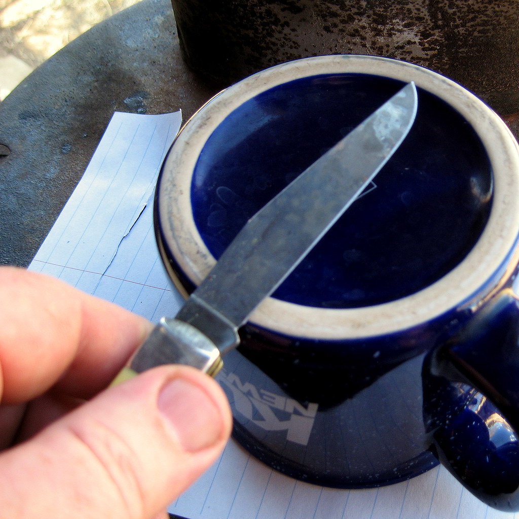 6. Knife sharpening Honing on a coffee cup Sharpening a C… Flickr