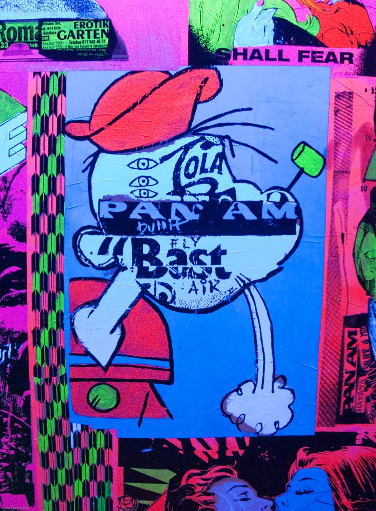 Popeye Under Black Lights Faile & Bast Deluxx Fluxx Arcade… Flickr