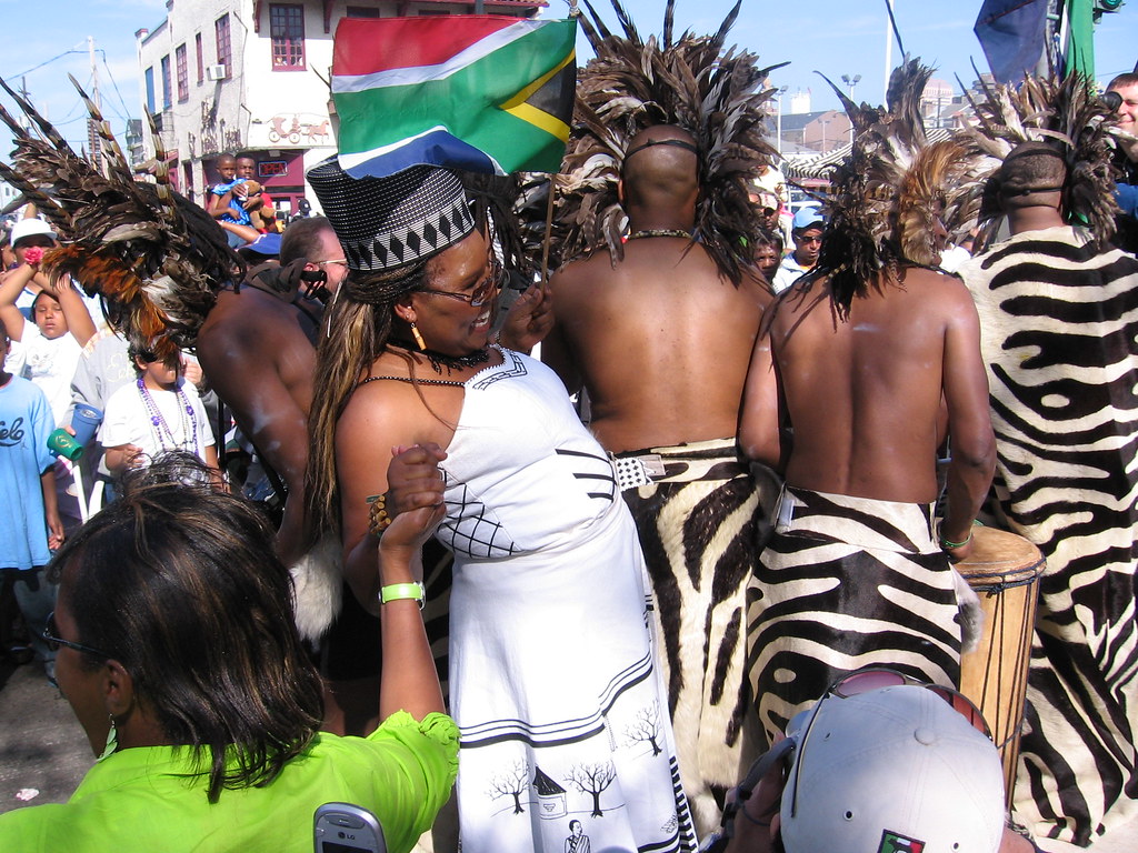 African Zulus march in the Zulu parade Ray Flickr