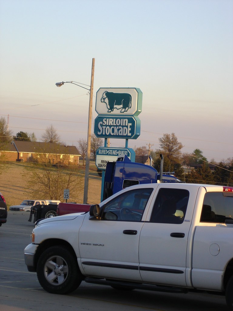 Ok78 Sirloin Stockade where we ate dinner in Kansas. jennamarie