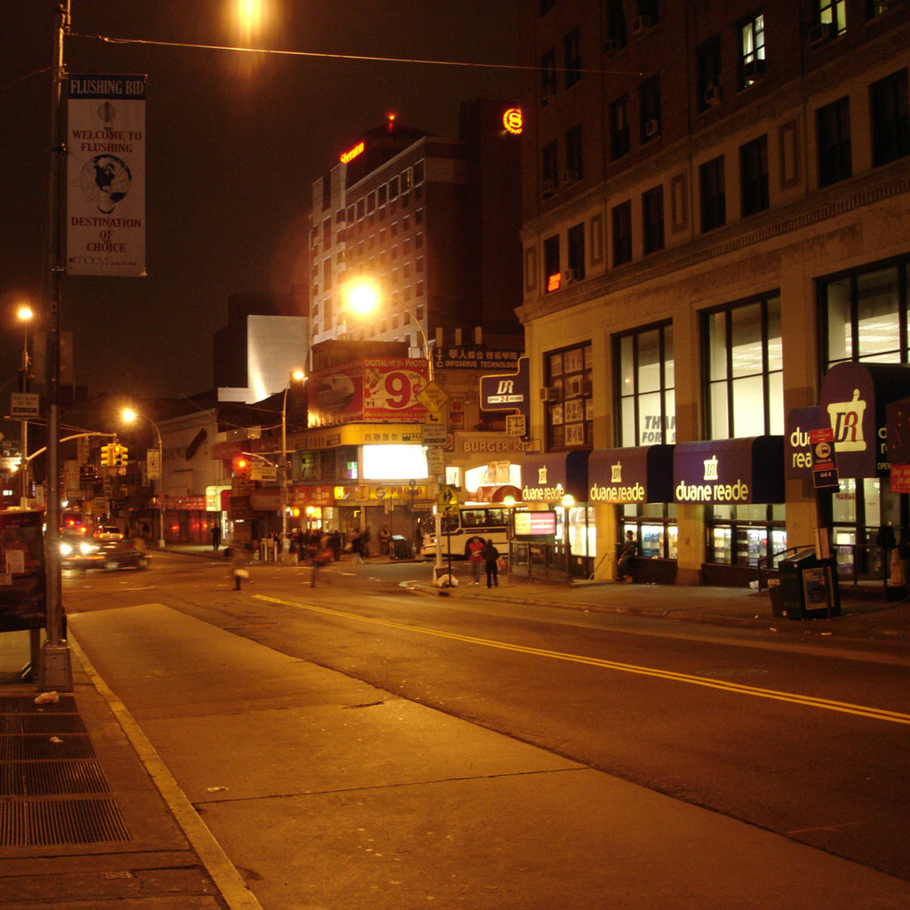 Night in Flushing Main Street, Flushing Queens, NY 813 noise64 Flickr