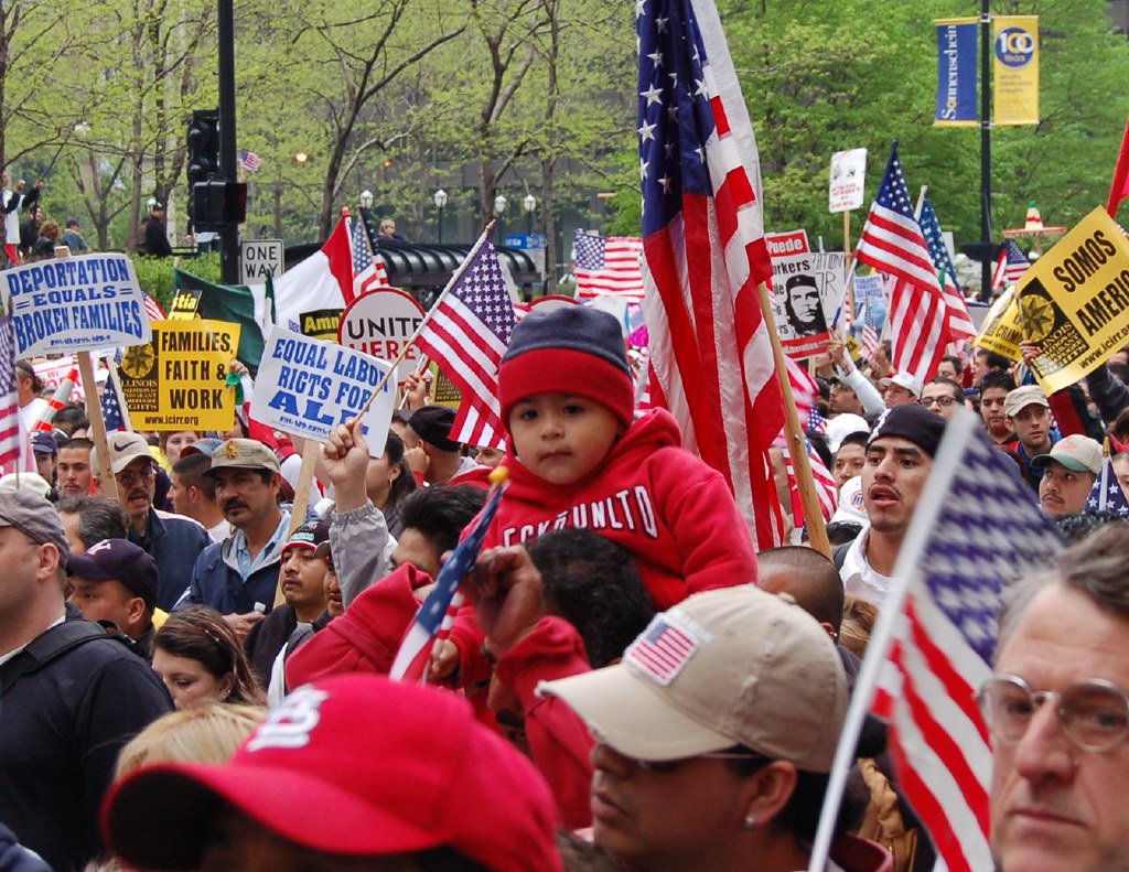 Chicago Immigration Reform Protest HR4437 People from