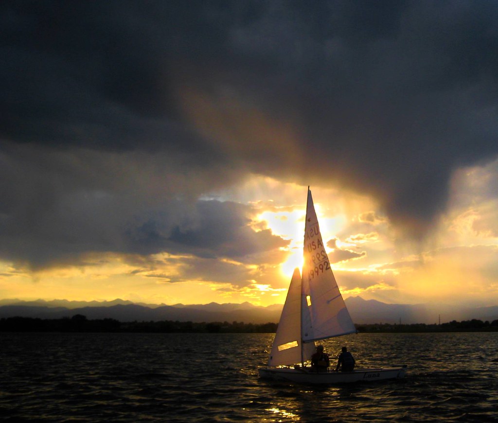 Colorado sailing Yes, we sail in Colorado! Sunset over the… Jack