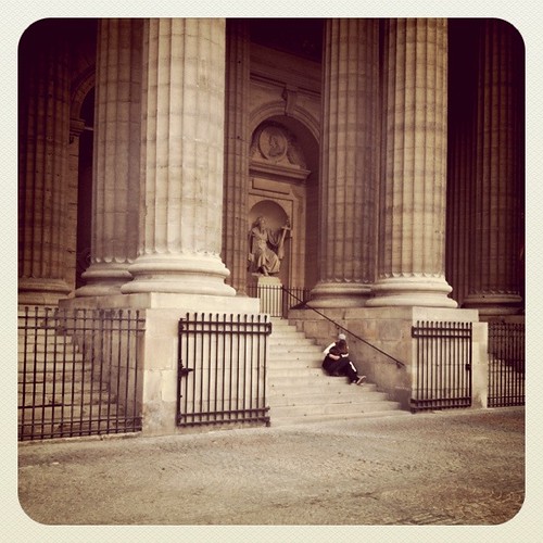 Paris, in front of St Sulpice church JR_Paris Flickr
