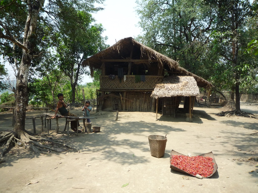 Traditional Chin village in Arakan state, Myanmar Stereomania Flickr