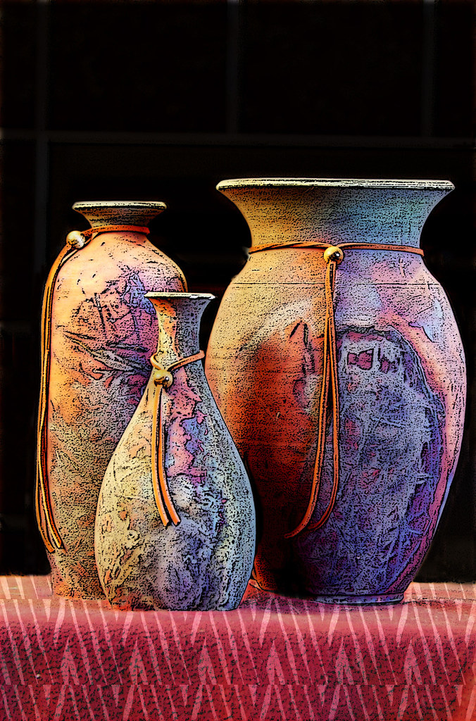 Southwestern Vases My first attempt at HDR photography. Th… Flickr