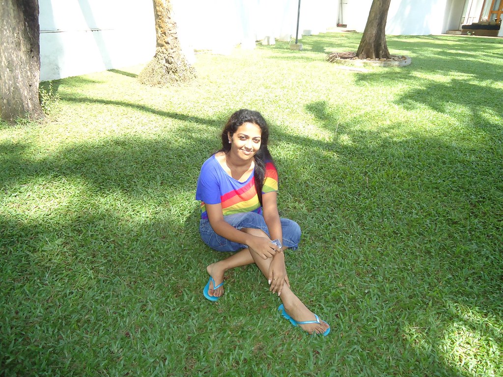 Sri Lankan beautiful female feet with anklets and toe rings and nice