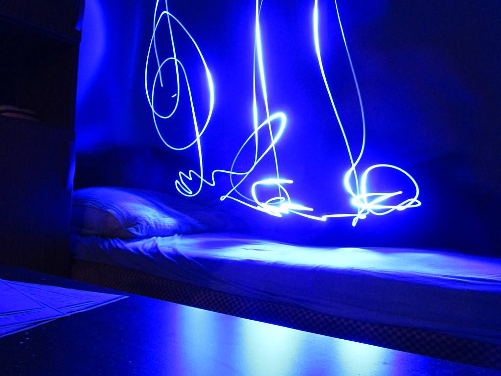 playing with lightsfirst time with a blue light and long … Flickr