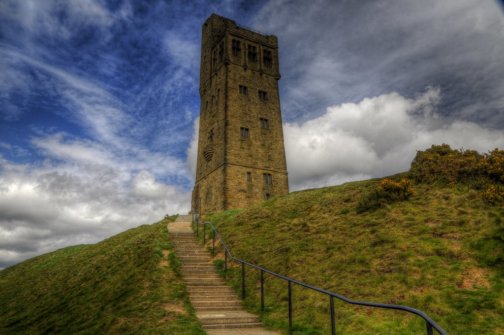 VICTORIA TOWER, CASTLE HILL, HUDDERSFIELD, WEST YORKSHIRE. a photo on
