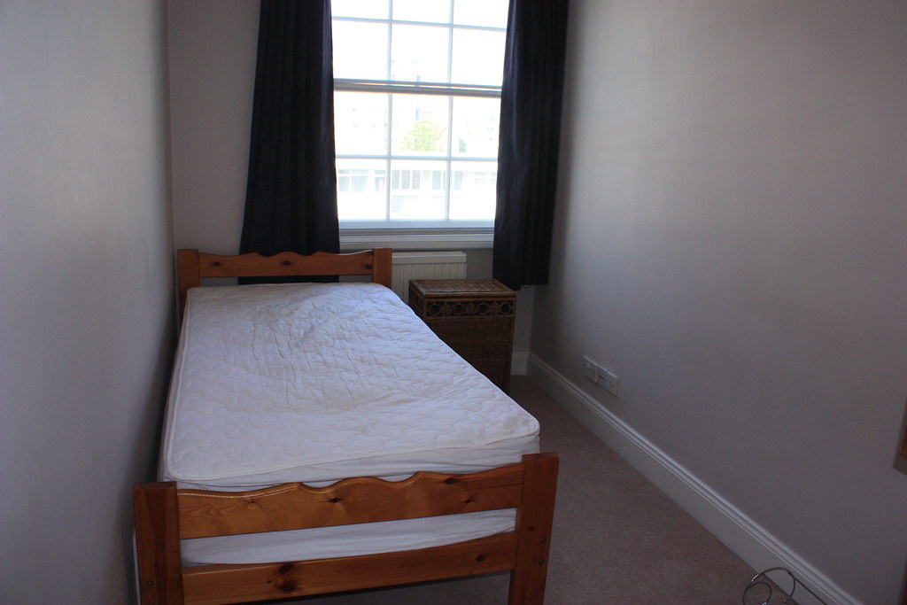 smallest bedroom with twin bed, taken from doorway Flickr