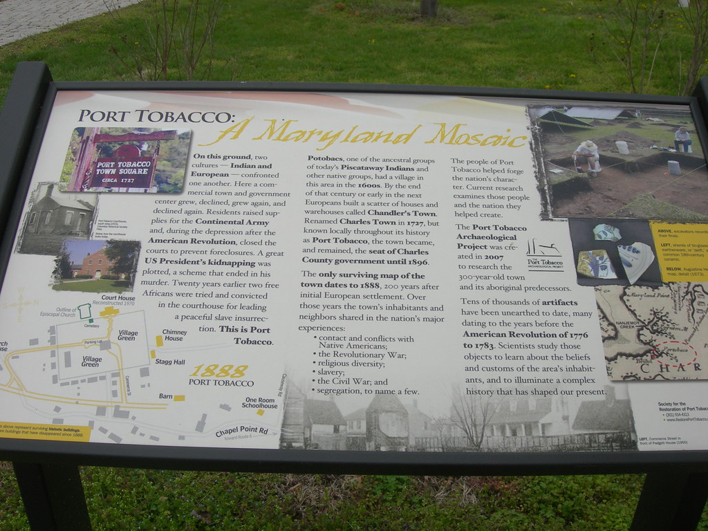 Port Tobacco Map and Marker Port Tobacco, Maryland Flickr