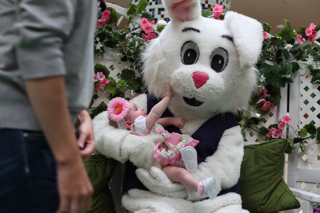 Jacqueline and the Easter Bunny Chris Hammond Flickr