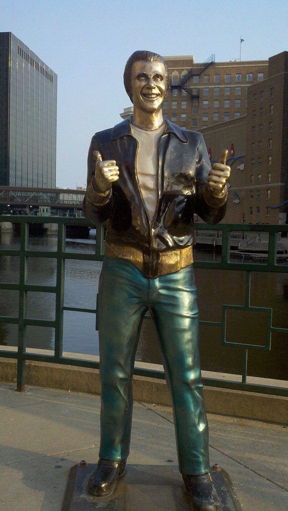 Fonzie Statue in Milwaukee mafrizzy Flickr