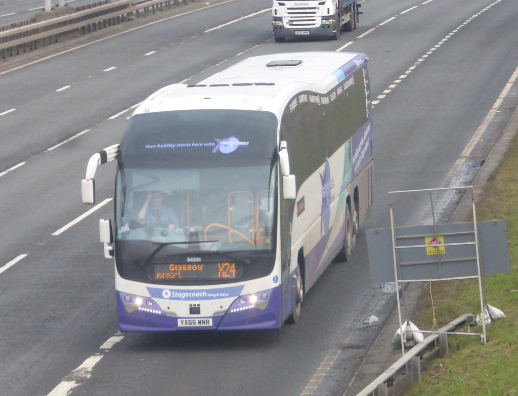 54331 YX66 WNR Stagecoach In Fife Glasgow Airport X24 Vo… Flickr