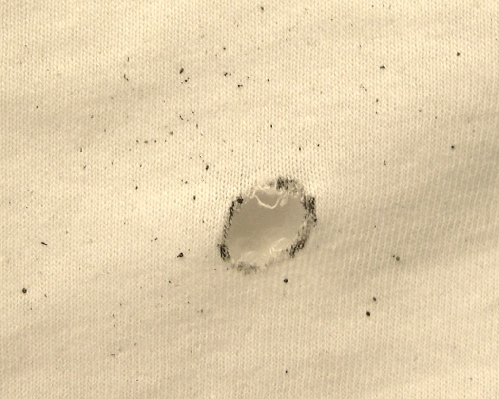 Powder residue on shirt This is an image of gunpowder resi… Flickr